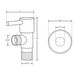 Кран угловой Thermo Alliance Standart (ручка палочка) с керам.буксой 1/2"Н х 1/2"Н SF343W1515, фото , зображення 2 | SNABZHENIE.com.ua Кран угловой Thermo Alliance Standart (ручка палочка) с керам.буксой 1/2"Н х 1/2"Н SF343W1515, фото , зображення 2 | SNABZHENIE.com.ua