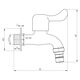 Кран шаровой поливочный Thermo Alliance Standart 1/2" нерж. TAS348W15SS, фото , зображення 2 | SNABZHENIE.com.ua Кран шаровой поливочный Thermo Alliance Standart 1/2" нерж. TAS348W15SS, фото , зображення 2 | SNABZHENIE.com.ua