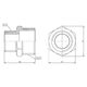 Ниппель редукционный SD Forte 1/2"х3/4" SF3592015, фото , изображение 2 | SNABZHENIE.com.ua Ниппель редукционный SD Forte 1/2"х3/4" SF3592015, фото , изображение 2 | SNABZHENIE.com.ua