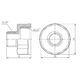Переход SD Forte 1/2"х1/4" ВН SF360156, фото , изображение 2 | SNABZHENIE.com.ua Переход SD Forte 1/2"х1/4" ВН SF360156, фото , изображение 2 | SNABZHENIE.com.ua