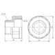 Переход SD Forte 1/2"х3/8" ВН SF360159, фото , изображение 2 | SNABZHENIE.com.ua Переход SD Forte 1/2"х3/8" ВН SF360159, фото , изображение 2 | SNABZHENIE.com.ua