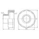 Переход SD Forte 1"х1/2" ВН SF3602515, фото , изображение 2 | SNABZHENIE.com.ua Переход SD Forte 1"х1/2" ВН SF3602515, фото , изображение 2 | SNABZHENIE.com.ua
