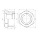 Футорка SD Forte 1/2"х1/4" НВ SF374156, фото , зображення 2 | SNABZHENIE.com.ua Футорка SD Forte 1/2"х1/4" НВ SF374156, фото , зображення 2 | SNABZHENIE.com.ua