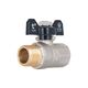 Кран шаровой SD Plus 1/2" ВН для воды (бабочка) SD607W15, фото  | SNABZHENIE.com.ua Кран шаровой SD Plus 1/2" ВН для воды (бабочка) SD607W15, фото  | SNABZHENIE.com.ua