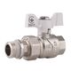 Кран шаровой "Американка" SD Forte 3/4" с антипротечкой прямой SF222W20, фото  | SNABZHENIE.com.ua Кран шаровой "Американка" SD Forte 3/4" с антипротечкой прямой SF222W20, фото  | SNABZHENIE.com.ua