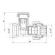 Кран буксовый SD Forte 3/4"х1/2" для радиатора нижний SF253W15, фото , изображение 2 | SNABZHENIE.com.ua Кран буксовый SD Forte 3/4"х1/2" для радиатора нижний SF253W15, фото , изображение 2 | SNABZHENIE.com.ua