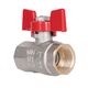 Кран шаровой Thermo Alliance Standart 1/2" ВР для воды (бабочка) SD602NW15PN40, фото , изображение 3 | SNABZHENIE.com.ua Кран шаровой Thermo Alliance Standart 1/2" ВР для воды (бабочка) SD602NW15PN40, фото , изображение 3 | SNABZHENIE.com.ua