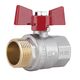 Кран шаровой SD Plus 1" ВН для воды (бабочка) SD607NW25PN40, фото  | SNABZHENIE.com.ua Кран шаровой SD Plus 1" ВН для воды (бабочка) SD607NW25PN40, фото  | SNABZHENIE.com.ua