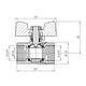 Кран шаровой SD Plus 3/4" ВР для газа (бабочка) SD602NG20PN40, фото , зображення 2 | SNABZHENIE.com.ua Кран шаровой SD Plus 3/4" ВР для газа (бабочка) SD602NG20PN40, фото , зображення 2 | SNABZHENIE.com.ua