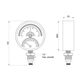 Термоманометр SD Plus 80 мм 1/2", нижнее подключение SD17210B, фото , изображение 2 | SNABZHENIE.com.ua Термоманометр SD Plus 80 мм 1/2", нижнее подключение SD17210B, фото , изображение 2 | SNABZHENIE.com.ua