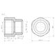 Муфта обжимная SD Forte 16х1/2" В SF171W1615, фото , изображение 2 | SNABZHENIE.com.ua Муфта обжимная SD Forte 16х1/2" В SF171W1615, фото , изображение 2 | SNABZHENIE.com.ua