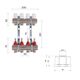 Комплект: Thermo Alliance Standart Коллектор латунный с расходомерами 1"х4 SD235W4 + SD Евроконус 3/4''х16×2 SD346, фото , изображение 2 | SNABZHENIE.com.ua Комплект: Thermo Alliance Standart Коллектор латунный с расходомерами 1"х4 SD235W4 + SD Евроконус 3/4''х16×2 SD346, фото , изображение 2 | SNABZHENIE.com.ua
