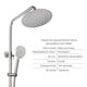 Акционный набор: Lidz Aria 0011F Смеситель для раковины (k35) Nickel + Lidz Aria 1031 Душевая система на 3 потребителя (с изливом) (k35) Nickel, фото , изображение 3 | SNABZHENIE.com.ua Акционный набор: Lidz Aria 0011F Смеситель для раковины (k35) Nickel + Lidz Aria 1031 Душевая система на 3 потребителя (с изливом) (k35) Nickel, фото , изображение 3 | SNABZHENIE.com.ua