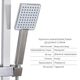 Акционный набор: Lidz Kubis 001F Смеситель для раковины (k35) Nickel + Lidz Kubis 1120 Душевая стойка универсальная на два потребителя Nickel, фото , изображение 3 | SNABZHENIE.com.ua Акционный набор: Lidz Kubis 001F Смеситель для раковины (k35) Nickel + Lidz Kubis 1120 Душевая стойка универсальная на два потребителя Nickel, фото , изображение 3 | SNABZHENIE.com.ua