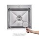 Lidz Handmade H5050H Мойка для кухни интегрированная Decor Honeycomb 2,5/0,5 мм LDH5050DEC48365, фото , зображення 3 | SNABZHENIE.com.ua Lidz Handmade H5050H Мойка для кухни интегрированная Decor Honeycomb 2,5/0,5 мм LDH5050DEC48365, фото , зображення 3 | SNABZHENIE.com.ua
