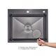 Комплект Lidz Handmade H6050HB Мойка для кухни интегрированная Decor Black PVD Honeycomb в комплекте с дозатором+ Lidz K01G Корзина для кухонной мойки, фото , изображение 4 | SNABZHENIE.com.ua Комплект Lidz Handmade H6050HB Мойка для кухни интегрированная Decor Black PVD Honeycomb в комплекте с дозатором+ Lidz K01G Корзина для кухонной мойки, фото , изображение 4 | SNABZHENIE.com.ua