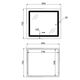 Зеркало Lidz Kubis (KU2) 700х800 с LED-подсветкой Touch, с антизапотеванием, с диммером, рег. яркости LD78LF9048070, фото , изображение 2 | SNABZHENIE.com.ua Зеркало Lidz Kubis (KU2) 700х800 с LED-подсветкой Touch, с антизапотеванием, с диммером, рег. яркости LD78LF9048070, фото , изображение 2 | SNABZHENIE.com.ua