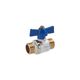 Шаровой кран Valves 1/2 НН PN30 с синей бабочкой, фото  | SNABZHENIE.com.ua Шаровой кран Valves 1/2 НН PN30 с синей бабочкой, фото  | SNABZHENIE.com.ua