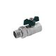 Кран-американка прямий STA LB 3/4 ВН PN40 зелена бабочка, никельований, фото  | SNABZHENIE.com.ua Кран-американка прямий STA LB 3/4 ВН PN40 зелена бабочка, никельований, фото  | SNABZHENIE.com.ua