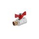 Шаровой кран STA Premium 1/2 ВН PN40, никелированный, бабочка, фото  | SNABZHENIE.com.ua Шаровой кран STA Premium 1/2 ВН PN40, никелированный, бабочка, фото  | SNABZHENIE.com.ua