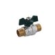 Кран шаровий STA LB 1/2 НН PN40 з зеленою бабочкою, нікельований, фото  | SNABZHENIE.com.ua Кран шаровий STA LB 1/2 НН PN40 з зеленою бабочкою, нікельований, фото  | SNABZHENIE.com.ua
