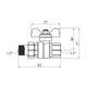 Кран-американка прямий STA LB 1/2 ВН PN40 зелена бабочка, нікельований, фото , зображення 2 | SNABZHENIE.com.ua Кран-американка прямий STA LB 1/2 ВН PN40 зелена бабочка, нікельований, фото , зображення 2 | SNABZHENIE.com.ua
