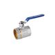 Шаровой кран Valves 1 1/4'' ВВ PN30 с синей ручкой, фото  | SNABZHENIE.com.ua Шаровой кран Valves 1 1/4'' ВВ PN30 с синей ручкой, фото  | SNABZHENIE.com.ua