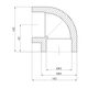 Колено PPR GrandiTherm 63 мм 90°, фото , изображение 2 | SNABZHENIE.com.ua Колено PPR GrandiTherm 63 мм 90°, фото , изображение 2 | SNABZHENIE.com.ua