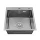 Кухонна мийка Kroner Derby KRP Brush - 5050HM (2,5/0,5 мм), фото , зображення 4 | SNABZHENIE.com.ua Кухонна мийка Kroner Derby KRP Brush - 5050HM (2,5/0,5 мм), фото , зображення 4 | SNABZHENIE.com.ua