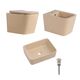 Qtap Комплект Tern Beige 3 в 1: унитаз подвесной Ultra Quiet  + биде подвесное + раковина накладная QTTERSB49163, фото  | SNABZHENIE.com.ua Qtap Комплект Tern Beige 3 в 1: унитаз подвесной Ultra Quiet  + биде подвесное + раковина накладная QTTERSB49163, фото  | SNABZHENIE.com.ua
