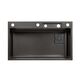 Кухонна мийка Kroner KRP Schwarze - SET7545HM PVD (3.0/0.8 мм), фото , зображення 3 | SNABZHENIE.com.ua Кухонна мийка Kroner KRP Schwarze - SET7545HM PVD (3.0/0.8 мм), фото , зображення 3 | SNABZHENIE.com.ua