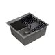 Кухонна мийка Kroner KRP Schwarze - 4545HM PVD (3.0/1.0 мм), фото , зображення 4 | SNABZHENIE.com.ua Кухонна мийка Kroner KRP Schwarze - 4545HM PVD (3.0/1.0 мм), фото , зображення 4 | SNABZHENIE.com.ua