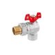 Кран-американка шаровой угловой WaGa 3/4" PN40 бабочка, никелированный, фото  | SNABZHENIE.com.ua Кран-американка шаровой угловой WaGa 3/4" PN40 бабочка, никелированный, фото  | SNABZHENIE.com.ua