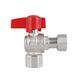 Thermo Alliance Standart Кран шаровой 1/2"ВВ угловой, PN40, с накидной гайкой TAS223W15, фото , зображення 5 | SNABZHENIE.com.ua