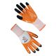 Перчатки синтетические белые с оранжево-черным нитриловым покрытием 3/4 69524 "б" р.10, фото  | SNABZHENIE.com.ua