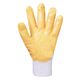Ogrifox Перчатки хлопчатобумажные белые с желтым нитриловым покрытием 3/4 69475, фото , изображение 2 | SNABZHENIE.com.ua
