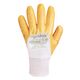 Ogrifox Перчатки хлопчатобумажные белые с желтым нитриловым покрытием 3/4 69475, фото , изображение 3 | SNABZHENIE.com.ua