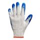 Перчатки хлопчатые белые с красным / синим латексными покрытием (вампирки), фото , изображение 2 | SNABZHENIE.com.ua