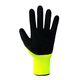 Перчатки синтетические салатовые с черным неполным вспененным латексным покрытием "б" р.10, фото , изображение 2 | SNABZHENIE.com.ua