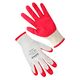 Перчатки хлопчатобумажные белые с красным латексным покрытием 69245 (вампирки), фото  | SNABZHENIE.com.ua