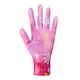 Рукавички жіночі синтетичні червоні/рожеві з поліуретановим покриттям кольоровий принт 69665 "б" р., фото , изображение 2 | SNABZHENIE.com.ua
