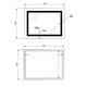 Зеркало Lidz Kubis (KU2) 700х500 с LED-подсветкой Touch, с антизапотеванием, с диммером, рег. яркости LD78LF90448486, фото , изображение 2 | SNABZHENIE.com.ua