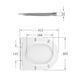 Qtap Сиденье для унитаза (Jay 640, Swan 640) 422x360x30 мм, White, с микролифтом, Slim Duroplast, Quick Release QTSC179W48699, фото , зображення 2 | SNABZHENIE.com.ua