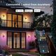 Світильник Govee H7078 Smart Outdoor Wall light, RGBICWW, IP65, WI-FI/Bluetooth, білий, фото , изображение 10 | SNABZHENIE.com.ua