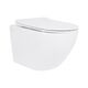 Унитаз подвесной Jay Rimless 485×360×320 мм, White, с сиденьем Slim Duroplast/ Soft-close/ Quick Relase QT07335177RW Qtap, фото  | SNABZHENIE.com.ua