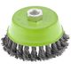 Щітка для УШМ, 100 мм, М14, чашка, кручене сталеве дрото СИБРТЕХ (746287C), фото  | SNABZHENIE.com.ua