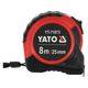 Рулетка YATO 8 м x 25 мм, стальная лента, нейлоновое покрытие, фото  | SNABZHENIE.com.ua Рулетка YATO 8 м x 25 мм, стальная лента, нейлоновое покрытие, фото  | SNABZHENIE.com.ua