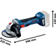 Угловая шлифмашина Bosch GWS 180-LI 18 В, Li-ion, фото , изображение 3 | SNABZHENIE.com.ua Угловая шлифмашина Bosch GWS 180-LI 18 В, Li-ion, фото , изображение 3 | SNABZHENIE.com.ua