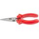 Длинногубцы прямые Matrix, 180 мм, шлифованные, с пластмассовыми рукоятками, фото , изображение 2 | SNABZHENIE.com.ua