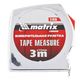Рулетка 3 м x 13 мм, хромированный корпус MATRIX, фото , изображение 2 | SNABZHENIE.com.ua